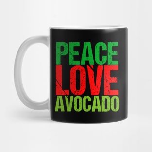 Peace Love Avocados Mug